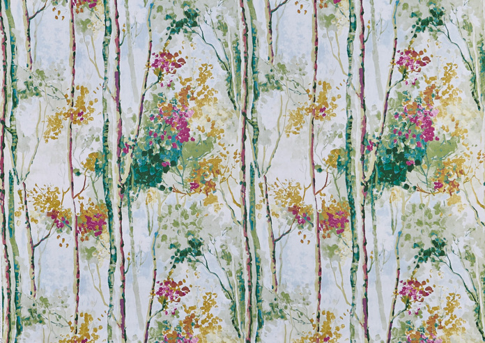 Silver, Birch Orchid - Fabric Only - Image 3